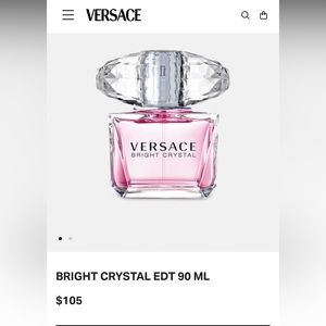 VERSACE perfume Bright Crystal 90ml (3 fl oz) BRAND NEW